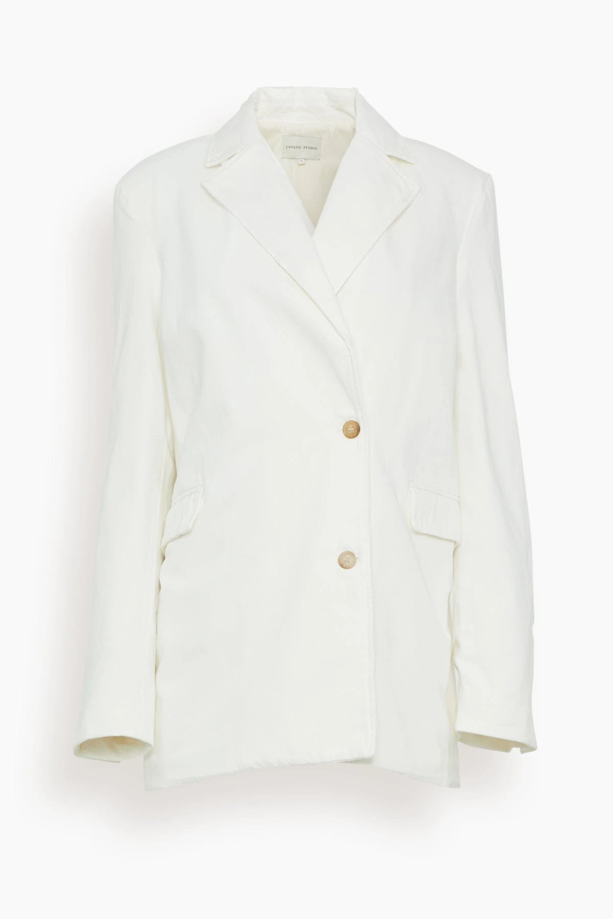 Mani Denim Blazer In Ivory 3 Mani Denim Blazer In Ivory