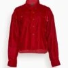 R13 Shrunken CPO Jacket In Red Velvet 1 R13 Shrunken CPO Jacket In Red Velvet -DOROTHE Clothing Shop 05699cfa77f41dd118fbef2bdb282fee