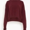 Vanessa Bruno Valerie Pullover In Bordeaux -DOROTHE Clothing Shop 06838946ae224704a4a312be706b049e