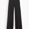 Button Pleat Pant In Black