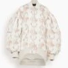 Simone Rocha Oversized Puff Sleeve Bomber Jacket In Wreath/Pearl -DOROTHE Clothing Shop 1662e1cc040350edb99567aa516e3df2