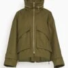 DOROTHEE SCHUMACHER Adventurous Movement Jacket In Khaki -DOROTHE Clothing Shop 17f78adabeba806fa74107af55e45bbf