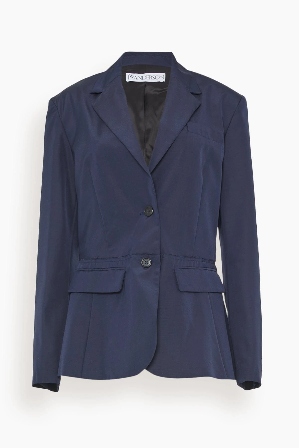 JW Anderson Deconstructed Jacket In Navy 3 JW Anderson Deconstructed Jacket In Navy