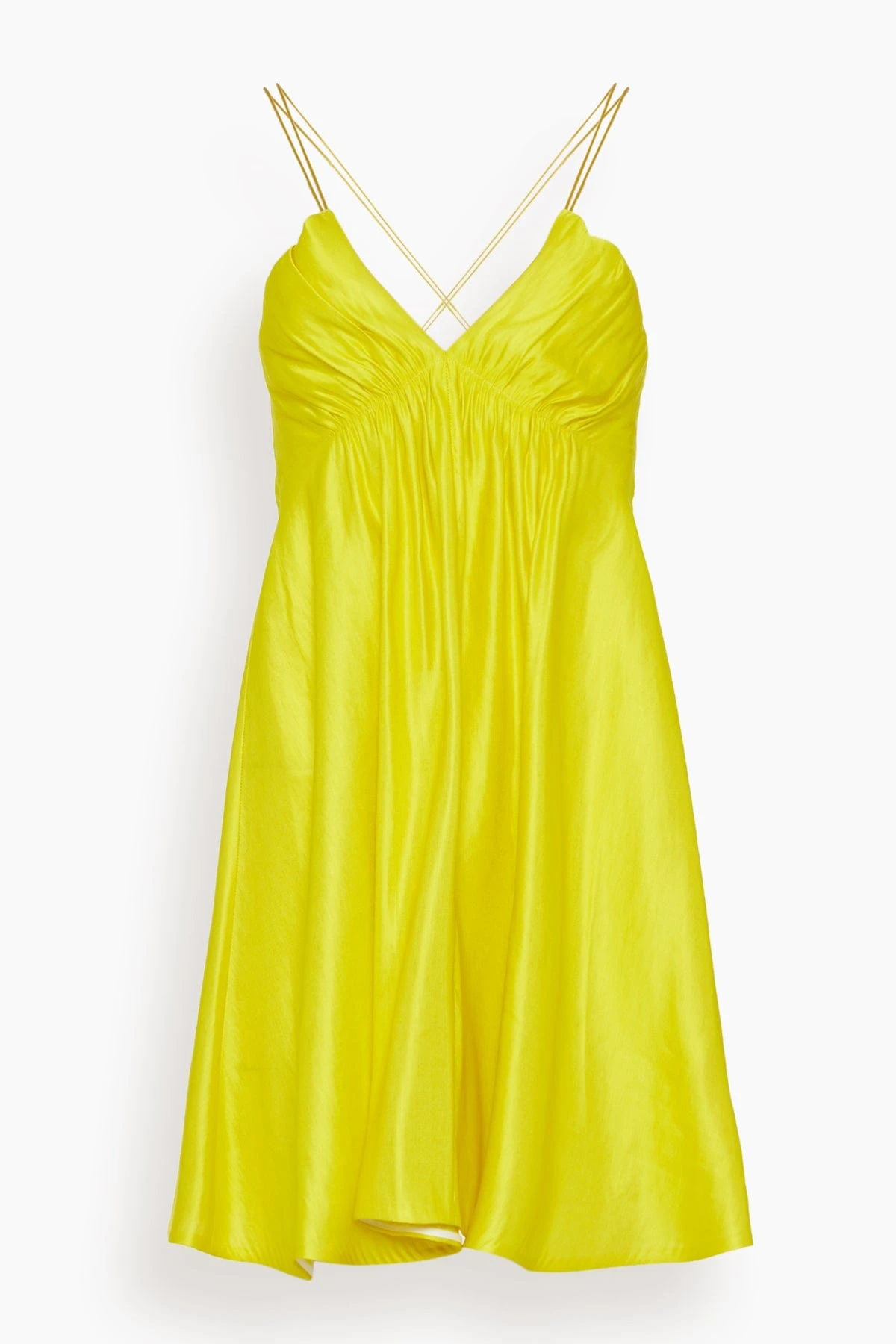 DOROTHEE SCHUMACHER Shiny Statement Dress In Bright Yellow 3 DOROTHEE SCHUMACHER Shiny Statement Dress In Bright Yellow