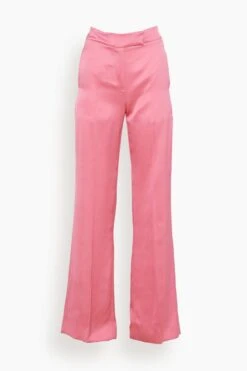 Andrea Pantalone Dritto In Peonia Pink