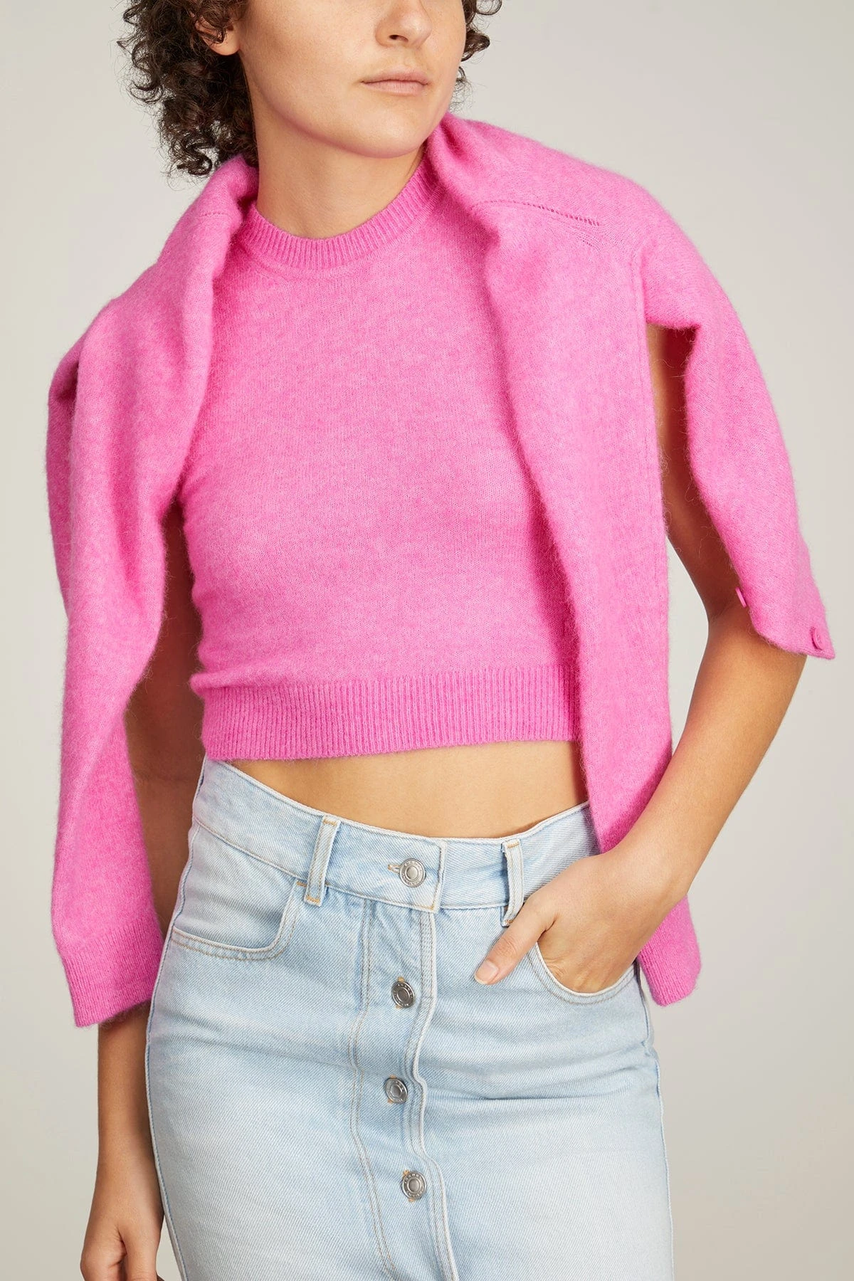 Amenita Sweater In Fluo Pink 8 Amenita Sweater In Fluo Pink - Image 6