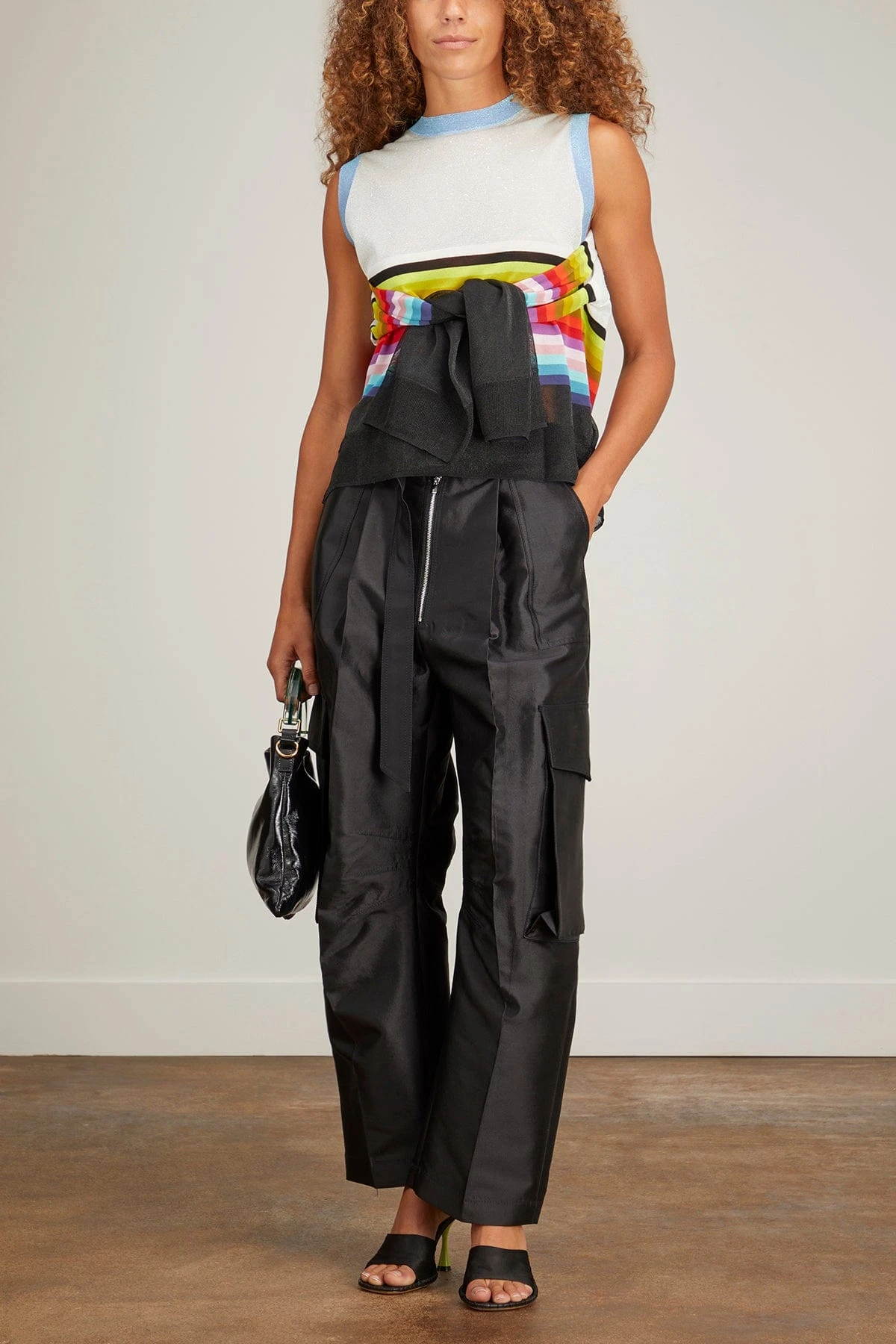 Two In One Sheer Cardigan In Rainbow Multi 4 Two In One Sheer Cardigan In Rainbow Multi - Image 2