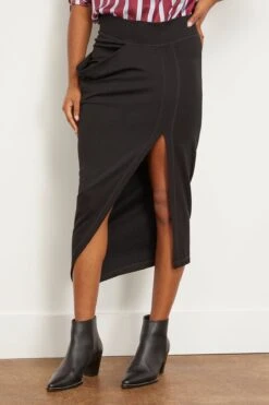 JW Anderson Asymmetric Draped Skirt In Black 8 JW Anderson Asymmetric Draped Skirt In Black -DOROTHE Clothing Shop 293589 2