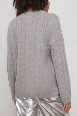 Vilma Sweater In Dove Grey 9 Vilma Sweater In Dove Grey -DOROTHE Clothing Shop 293735 3