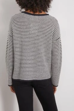 Felicity Sweater In Ink/Cream Stripe -DOROTHE Clothing Shop 293745 3