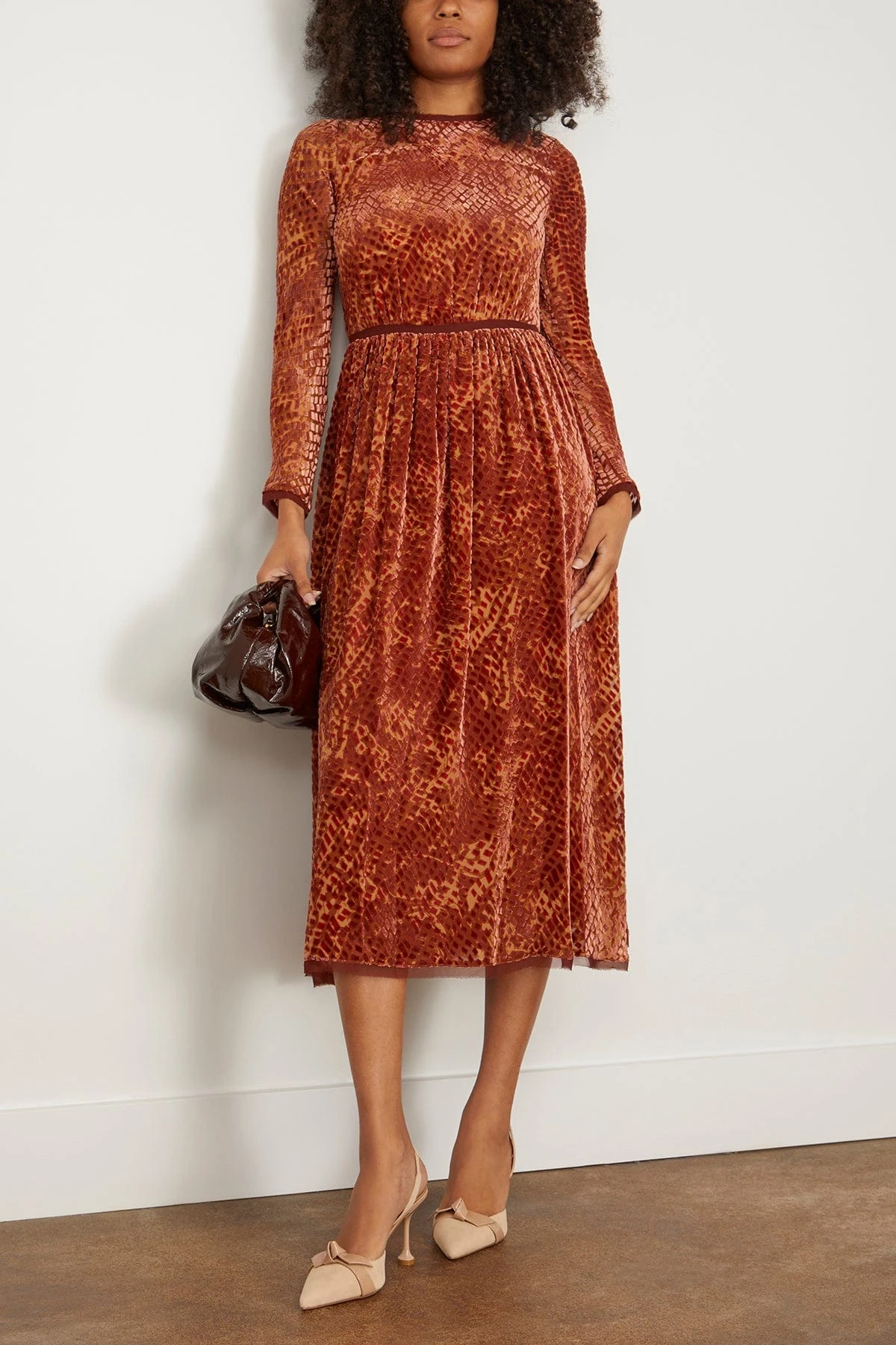 ULLA JOHNSON Sylvie Dress In Sienna 4 ULLA JOHNSON Sylvie Dress In Sienna - Image 2