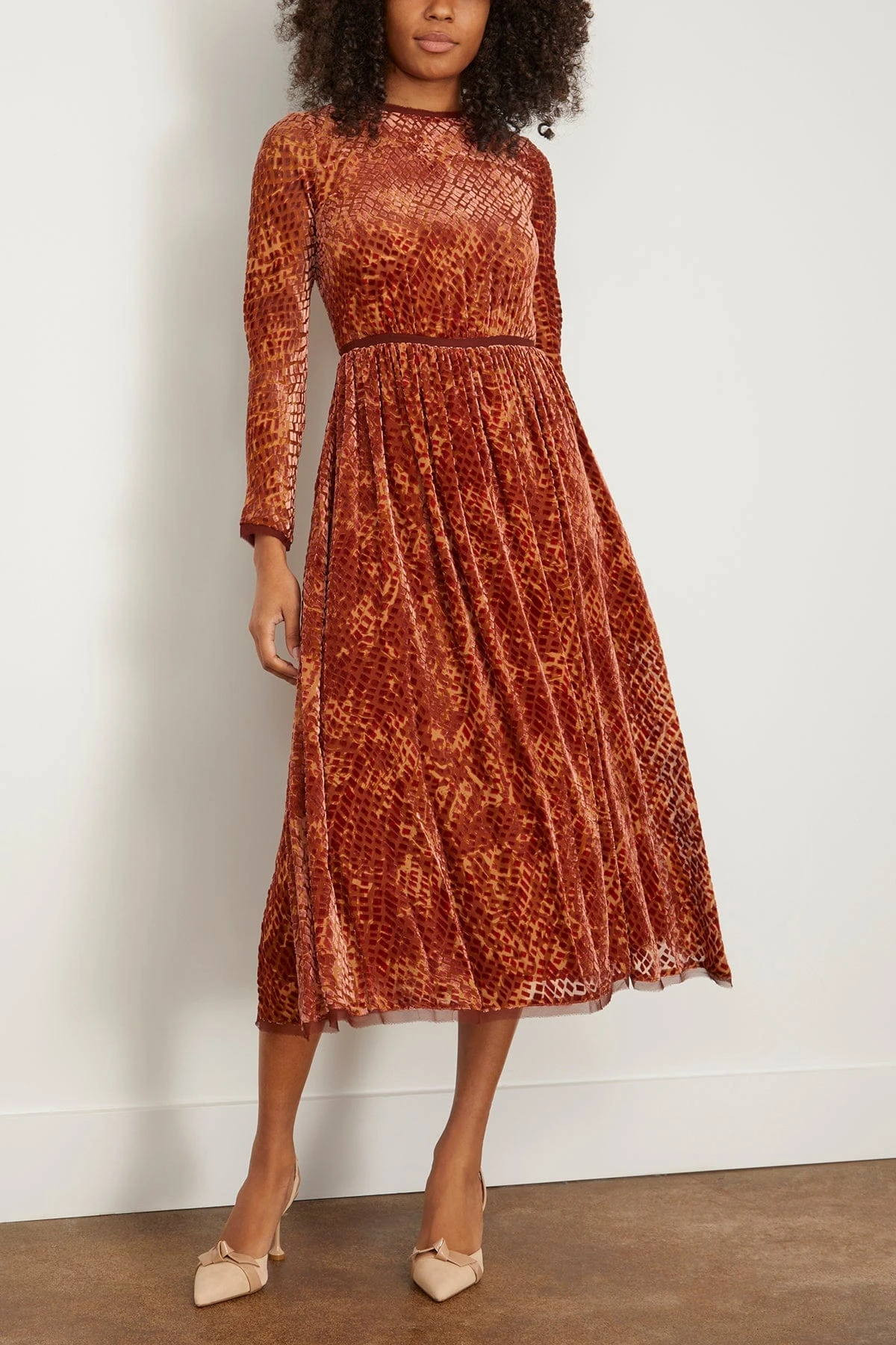 ULLA JOHNSON Sylvie Dress In Sienna 5 ULLA JOHNSON Sylvie Dress In Sienna - Image 3