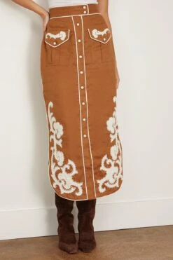 Ruby Skirt In Tobacco -DOROTHE Clothing Shop 297680 2