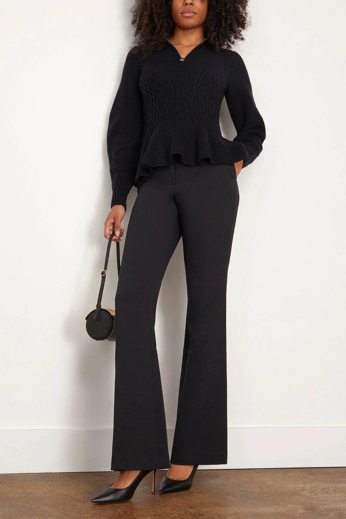 Susanna Long Sleeve Polo In Black 4 Susanna Long Sleeve Polo In Black - Image 2