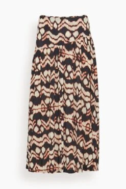 ULLA JOHNSON Kiera Skirt In Obsidian