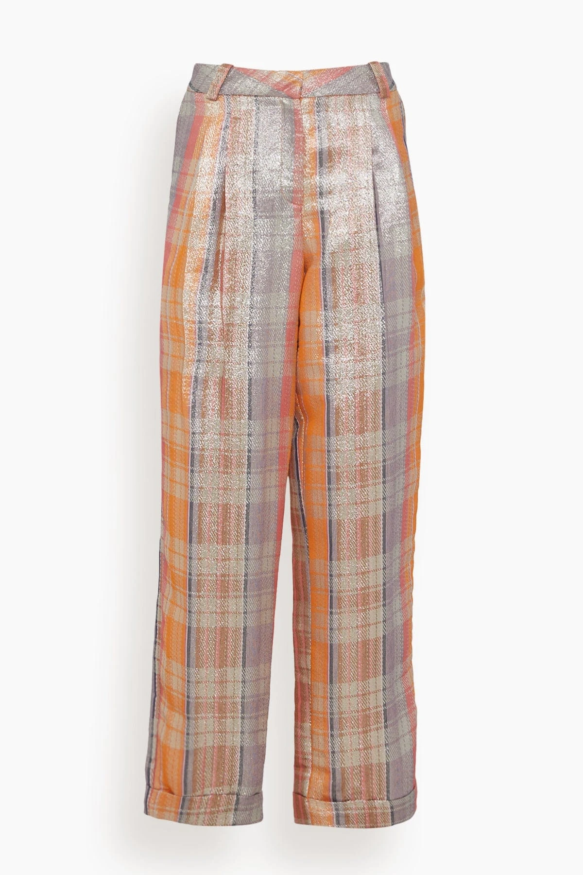 Kim Pant In Orange Tartan 3 Kim Pant In Orange Tartan