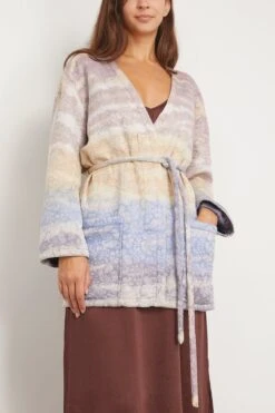 Quilted Overcoat In Rainbow Halo -DOROTHE Clothing Shop 300578 2