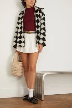 Samsoe Samsoe Tess Overshirt Full Zip In Crochet Black/White 7 Samsoe Samsoe Tess Overshirt Full Zip In Crochet Black/White -DOROTHE Clothing Shop 300902 1