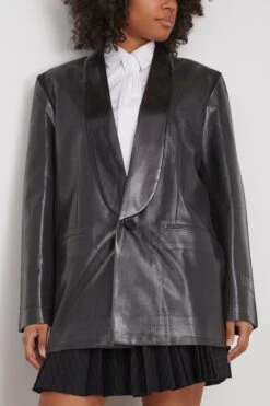 MM6 Maison Margiela Tuxedo Jacket In Black -DOROTHE Clothing Shop 307218 2