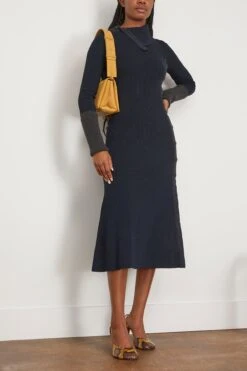 PROENZA SCHOULER Fine Rib Knit Dress In Midnight Multi 7 PROENZA SCHOULER Fine Rib Knit Dress In Midnight Multi -DOROTHE Clothing Shop 308966 1