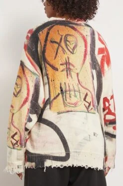 R13 Mercer Street Oversized Graffiti Sweater In Mercer -DOROTHE Clothing Shop 311283 3