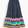 Sunset Skirt In Sunset Navy Placee -DOROTHE Clothing Shop 313fdea558ba26133a9eacbbe79ecc06