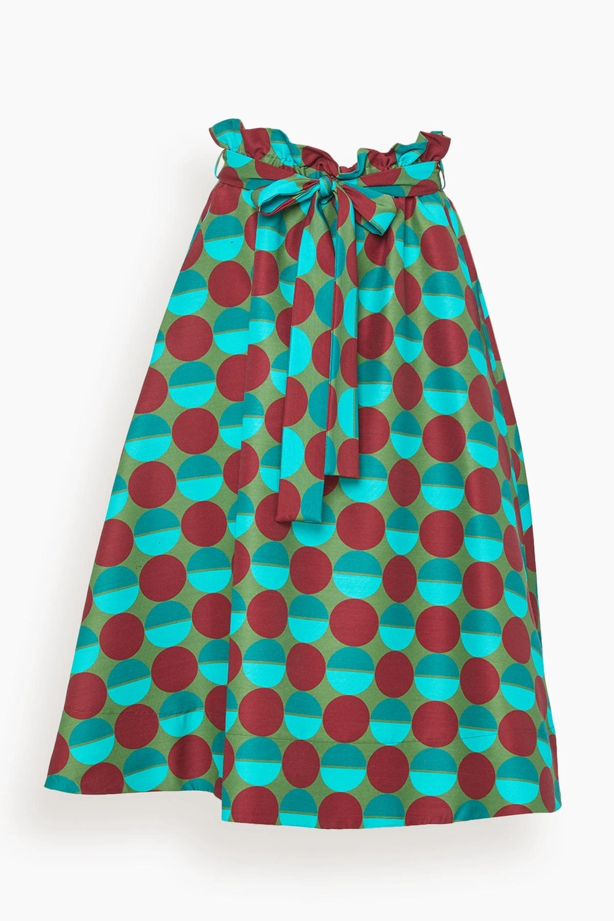 Sardegana Skirt In Sfere Grandi Verde 3 Sardegana Skirt In Sfere Grandi Verde