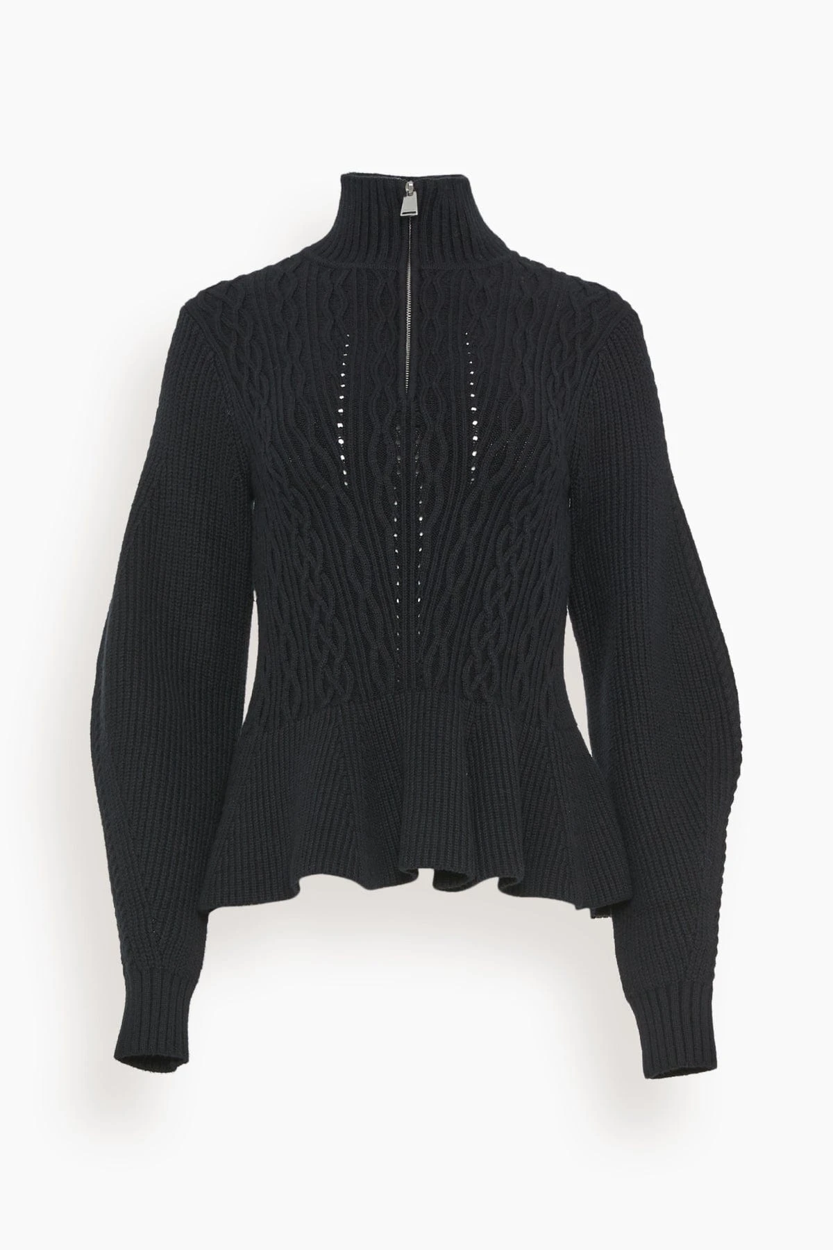 Susanna Long Sleeve Polo In Black 3 Susanna Long Sleeve Polo In Black