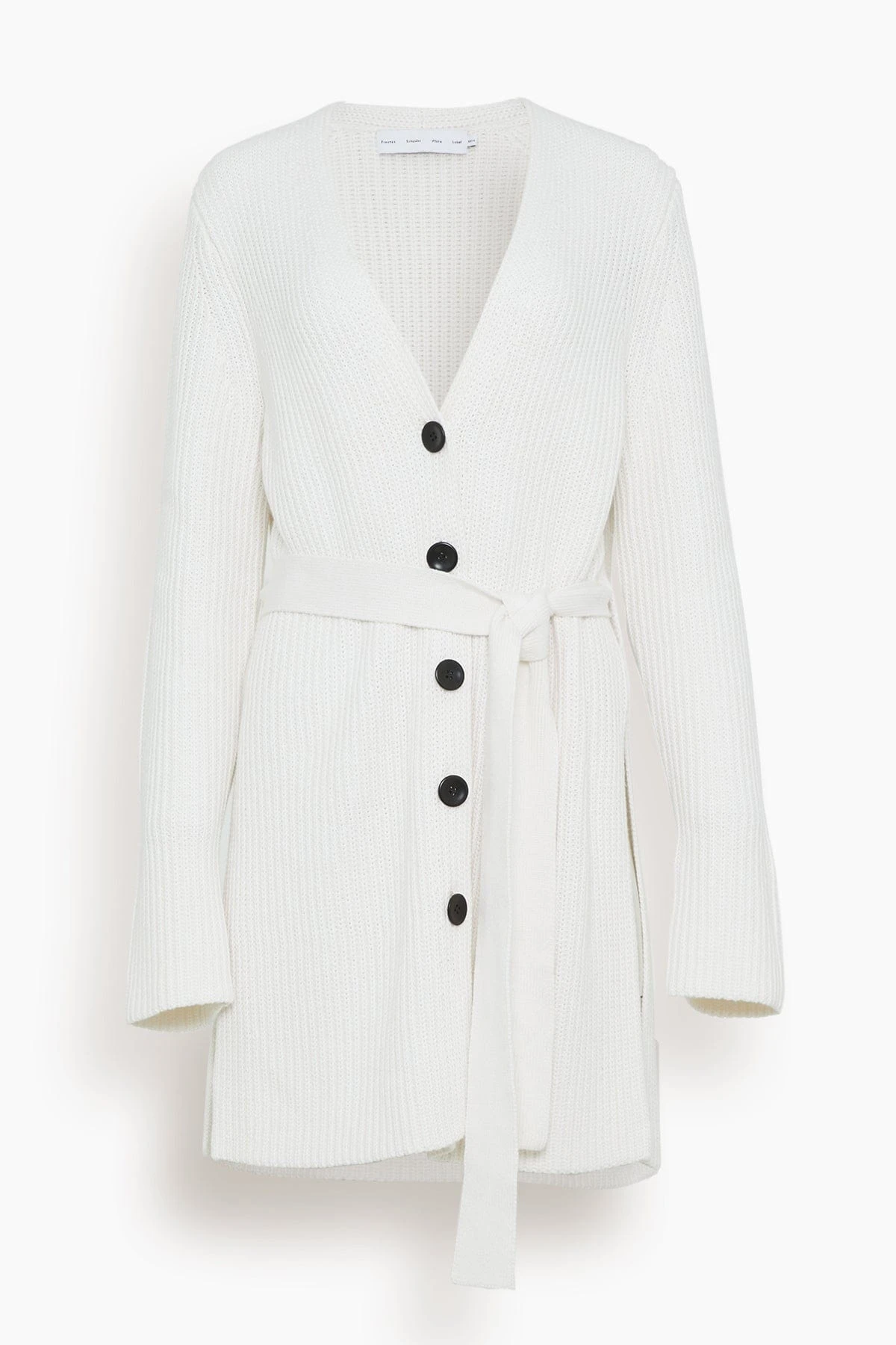 Ribbed Cotton Button Sweater In Off White 3 Ribbed Cotton Button Sweater In Off White