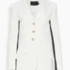PROENZA SCHOULER Viscose Suiting Tuxedo Jacket In Off White Multi 2 PROENZA SCHOULER Viscose Suiting Tuxedo Jacket In Off White Multi -DOROTHE Clothing Shop 3c72d6cdc70642b4db747ab2b80a73f9