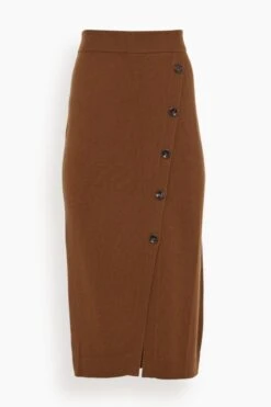 ALLUDE Skirt In Brown