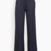 FORTE_FORTE Stretch Heavy Silk Satin High Waist Pant In Notte 2 FORTE_FORTE Stretch Heavy Silk Satin High Waist Pant In Notte -DOROTHE Clothing Shop 56359592f2a34567995f10c5dccca4a5