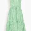 Balza Dress In Green And White Stripes 2 Balza Dress In Green And White Stripes -DOROTHE Clothing Shop 5c701d515b65b4ecba4757d1799d953a