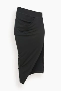 JW Anderson Asymmetric Draped Skirt In Black