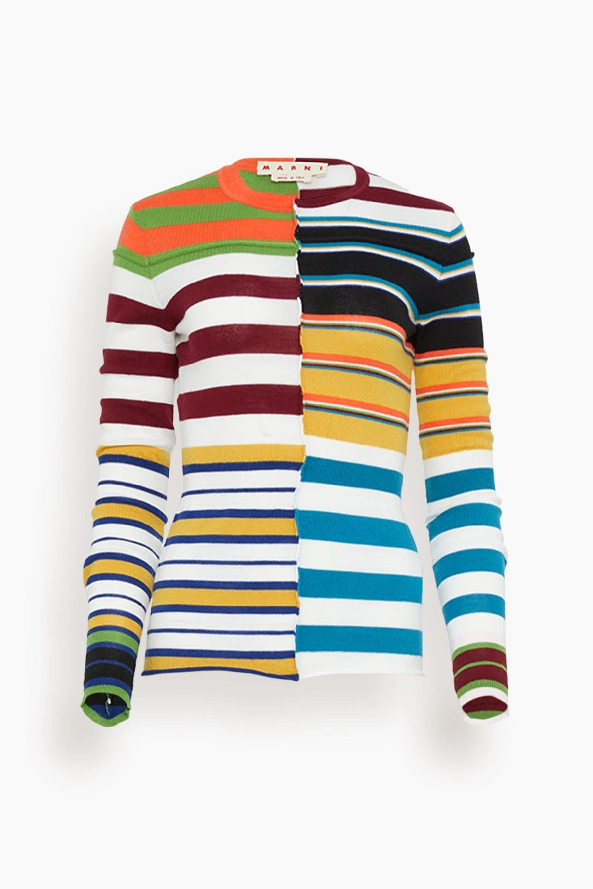 Marni Roundneck Sweater In Multicolor 3 Marni Roundneck Sweater In Multicolor
