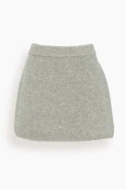 Chloe Boucle Skirt In Grey