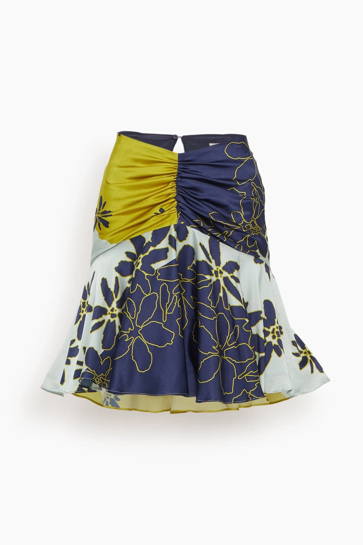 Loriana Skirt In Navy Citrine Floral 3 Loriana Skirt In Navy Citrine Floral
