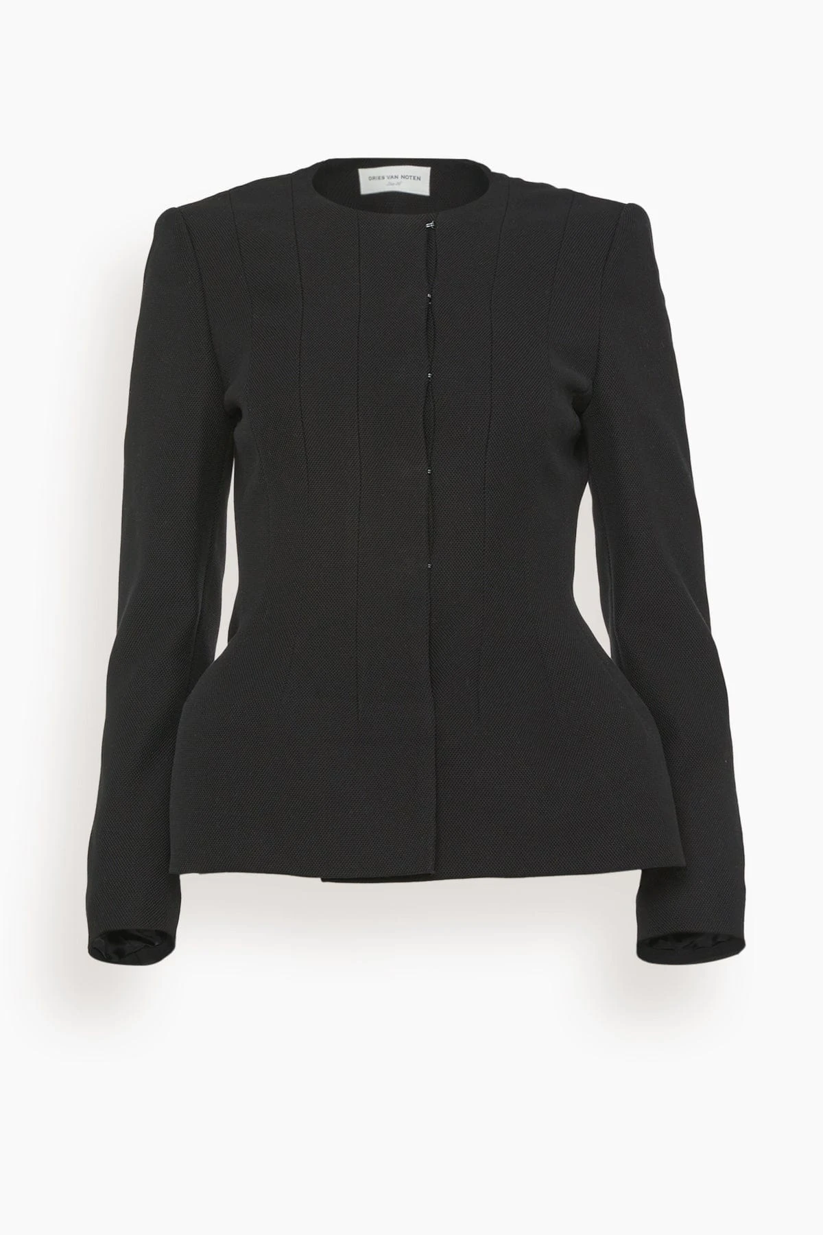 Dries Van Noten Bilal Jacket In Black 3 Dries Van Noten Bilal Jacket In Black