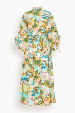 Mermaid Point Midi Dress In Guava