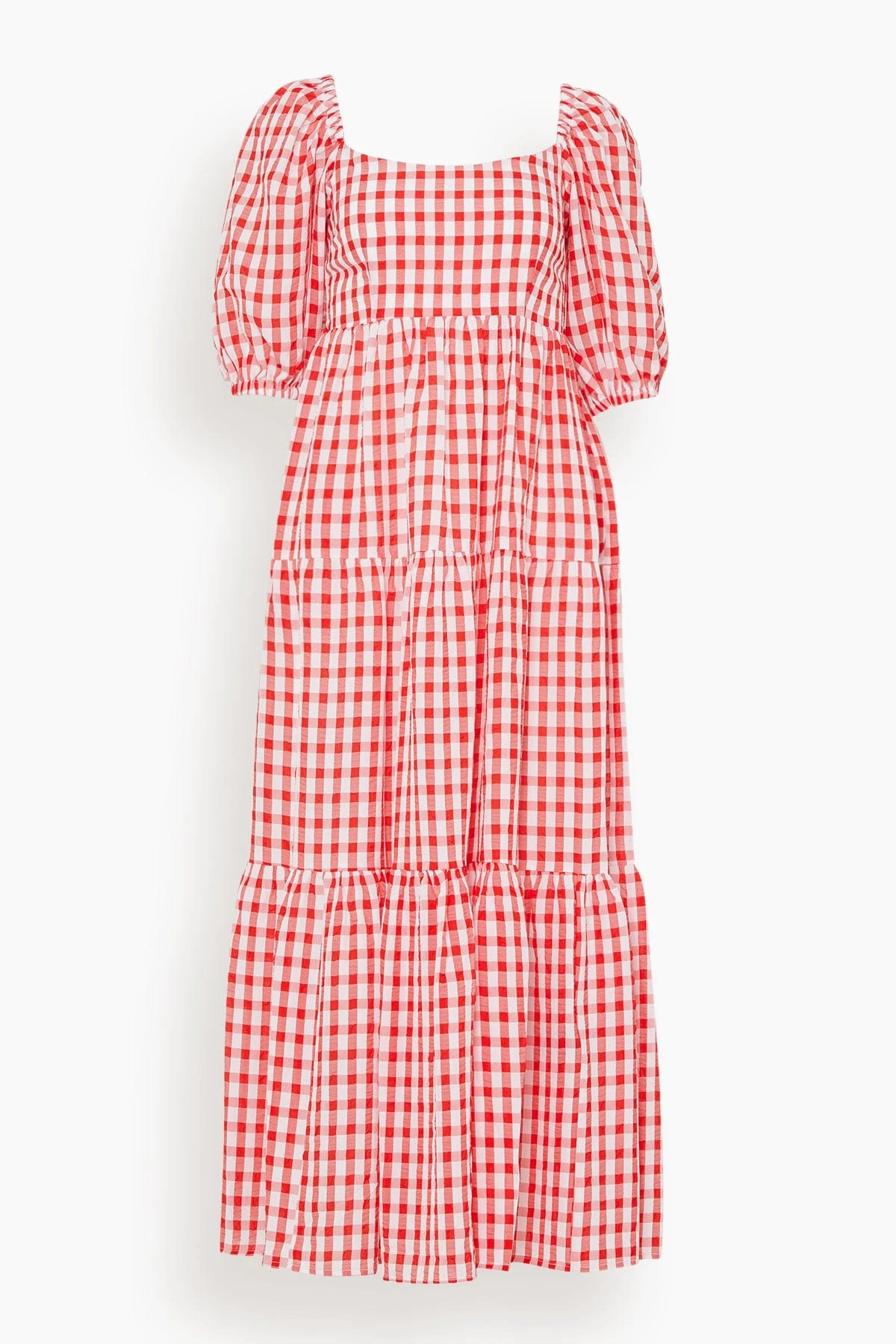 Gianna Tie Back Maxi Dress In Red Gingham 3 Gianna Tie Back Maxi Dress In Red Gingham