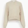 Emsalo V Neck Sweater In Cream Melange -DOROTHE Clothing Shop 7a1cc541558c66edbe546c17f56f4bd6