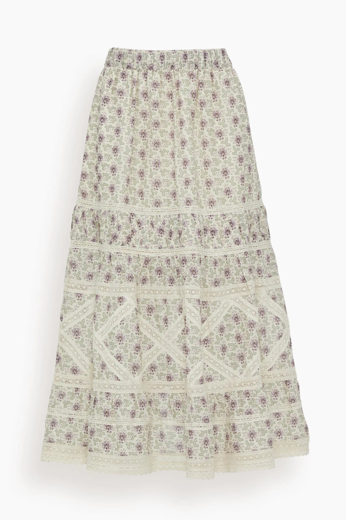 SEA Yvonne Print Skirt In Lilac 3 SEA Yvonne Print Skirt In Lilac