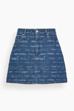Marni Skirt In Iris Blue