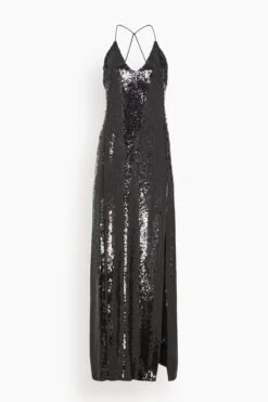 NILI LOTAN Suzie Sequins Gown In Black
