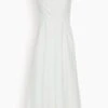 Cotton Poplin Midi Dress In White 2 Cotton Poplin Midi Dress In White -DOROTHE Clothing Shop 90104b98cd3e9e20b783198b81d5c12a