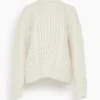 Secas Cable Knit Sweater In Ivory -DOROTHE Clothing Shop 901e214cbafe5152d95ddb83be6236bf