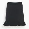 JW Anderson Ruffled Hem Mini Skirt In Black -DOROTHE Clothing Shop 93c7e4dbdc8f90f08c15ef40926b7bee