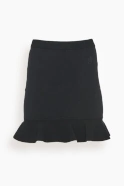 JW Anderson Ruffled Hem Mini Skirt In Black