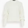 PROENZA SCHOULER Textured Cotton Sweater In Ivory 1 PROENZA SCHOULER Textured Cotton Sweater In Ivory -DOROTHE Clothing Shop 94d6d584cd6dc6f2123a405a62b9867d