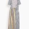 Long Dress In White Base Black Stripe 1 Long Dress In White Base Black Stripe -DOROTHE Clothing Shop 95a308db9ba39a1dfb4f8a45f34c856a